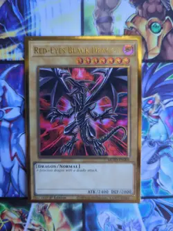 Yu-Gi-Oh Red-Eyes Black Dragon MGED - EN003 Maximum Gold Rare 1st Ed NM Alt Art - Image 1