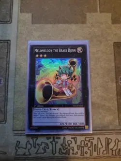 YUGIOH MELOMELODY THE BRASS DJINN YS12-EN042 SUPER 1ST ED NM - Image 1