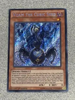 Yu-Gi-Oh! Vijam the Cubic Seed MVP1-ENS32 Dark Side of Dimensions Secret Rare - Image 1