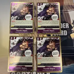 4x Thunder Bagua OP01-119 One Piece Romance Dawn Foil Playset Set of 4 - Image 1