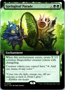 Springleaf Parade (39) (Extended Art) R Commander: Lorwyn Eclipsed NM - Image 1