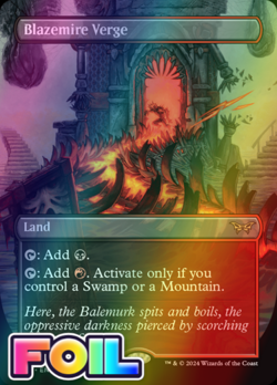 x1 Blazemire Verge DSK MTG 329 FOIL BORDERLESS RARE M/NM 1x - Image 1