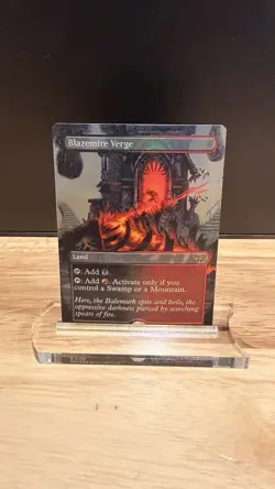 Blazemire Verge (Borderless) Duskmourn: House of Horror Foil - Image 1