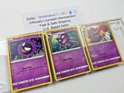 GENGAR GASTLY HAUNTER 3 CARD EVOLUTION SET 2021 SWSH Chilling Reign HOLO Pokemon - Image 5
