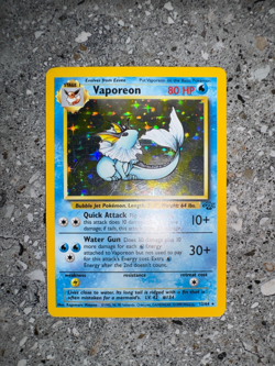 Pokemon TCG Cards Vaporeon 12/64 Jungle Holo Rare EXC - Image 4