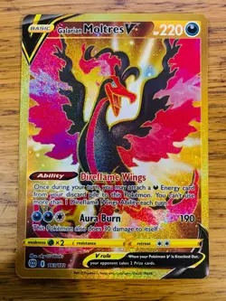 NEAR MINT! Galarian Moltres (183/172) Brilliant Stars Secret Rare Pokemon Card! - Image 1
