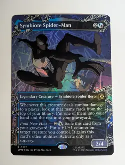 MTG - Symbiote Spider-Man - SPM - R - Borderless Foil - 217 - Image 1