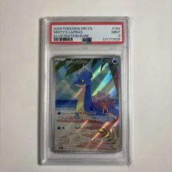 Pokemon TCG Misty's Lapras 194/182 Destined Rivals Illustration Rare PSA 9 - Image 1