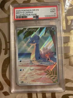 Pokemon TCG Misty's Lapras Destined Rivals 194/182 Mint Condition PSA 9 - Image 1
