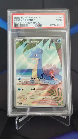 Pokemon TCG Misty's Lapras Destined Rivals 194/182 PSA 9 - Image 1