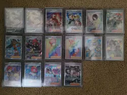 Pokemon TCG Full Art Holo Trainer Supporter Lot 16 Cards Miriam Grusha Erika - Image 1