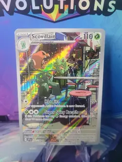 2023 Pokemon Scovillain Scarlet & Violet Illustration Rare #202/198 Near Mint - Image 1