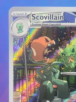 2023 Pokemon Scovillain Scarlet & Violet Illustration Rare #202/198 Near Mint - Image 2
