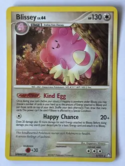 Pokemon TCG Blissey (5/123) & Azelf (4/123) D&P Mysterious Treasures - LP/NM - Image 1