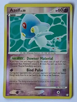 Pokemon TCG Blissey (5/123) & Azelf (4/123) D&P Mysterious Treasures - LP/NM - Image 3