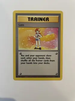 Lass 75/102 Base Set - Rare Trainer WOTC Pokemon Vintage - Image 1