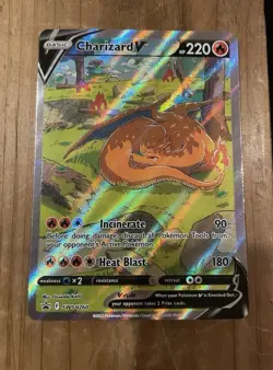 Pokemon TCG Charizard V SWSH260 Black Star Promo Alt Art NM Condition - Image 1