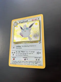 Pokemon TCG Wigglytuff Base Set 2 Holo 19/130 LP WOTC Unlimited 1999 Rare - Image 2