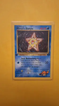Pokemon Misty's Staryu 92/132 Gym Challenge 1st Edition Regular English Card - Image 1