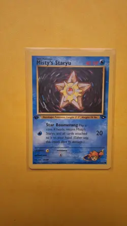 Pokemon Misty's Staryu 92/132 Gym Challenge 1st Edition Regular English Card - Image 3