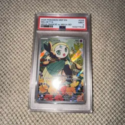 PSA 9 Pokemon Meloetta 026 Illustration Rare TCG Mega Battle Deck. - Image 1