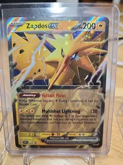 POKEMON ZAPDOS EX SVPEN 049 BLACK STAR PROMO 151 COSMO GALAXY FOIL MINT - Image 1