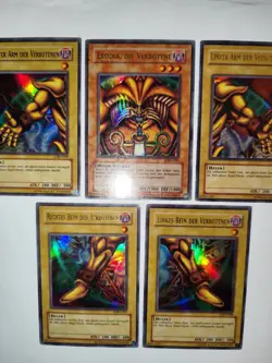 Yu-Gi-Oh Die komplette Exodia LOB Ultra Rare Deutsch Holo Karte TCG - Image 3