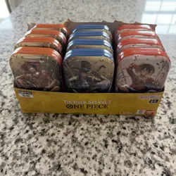 One Piece TCG Tin Pack Set Vol. 2 Set Lot Of 12 TS-02 with Display English New - Image 2