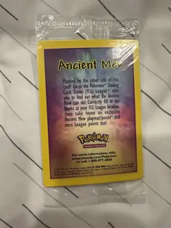 SEALED Ancient Mew Pokemon New Movie Promo Double Holo Foil Rare 1999-2000 MINT - Image 2