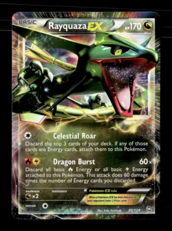 Rayquaza EX Ultra Rare Dragons Exalted 85/124 LP Pokemon TCG - Image 1