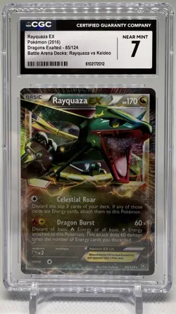 Pokemon TCG Rayquaza EX 85/124 Dragons Exalted LP - Image 1