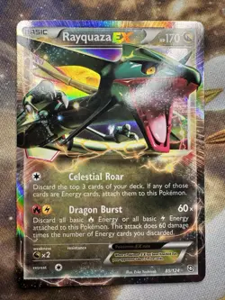 Pokemon Rayquaza EX Black and White Dragons Exalted 85/124 Ultra Rare - LP/MP - Image 1