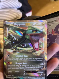 Pokemon TCG Rayquaza EX Ultra Rare Card 85/124 B&W: Dragons Exalted LP - Image 1