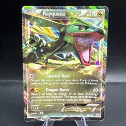 Rayquaza EX - 85/124 - Pokemon Dragons Exalted Black & White Ultra Rare Card LP - Image 1