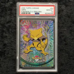 Topps Chrome Pokemon Abra Spectra PSA 10 2000 Karten Cards Sammlung - Image 1