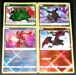 POKEMON RADIANT (SHINY) CARD LOT - CHARIZARD GRENINJA VENUSAUR AND EEVEE (EX/NM) - Image 2