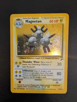Magneton 9/130 - Base Set 2 Pokemon Card - Holo MP - Image 1