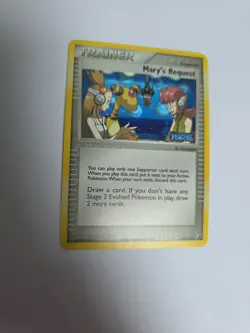 Pokemon TCG Trainer Card Mary's Request 86/115 Unseen Forces 2005 Reverse Holo - Image 1