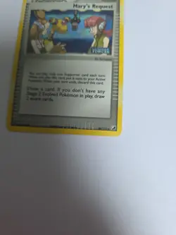 Pokemon TCG Trainer Card Mary's Request 86/115 Unseen Forces 2005 Reverse Holo - Image 2