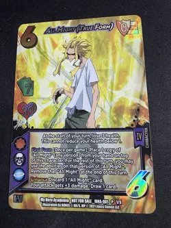 All Might (True Form) (MHA-Q01 P 1/5) My Hero Academia Card Game - Image 1