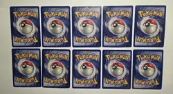 1999 Base Set Pokemon Card Lot Poliwag 59/102 Shadowless Vintage Common DMG Jynx - Image 2