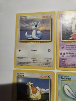 1999 Base Set Pokemon Card Lot Poliwag 59/102 Shadowless Vintage Common DMG Jynx - Image 4