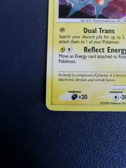 Pokemon Card Rotom 13/100 D&P Majestic Dawn Holo Rare - Image 4