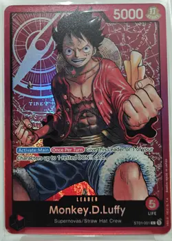 Monkey.D.Luffy ST01-001 - One Piece Card Game Foil Straw Hat See description - Image 1