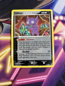 Sableye 10/100 Holo Crystal Guardians (2006) Rare Pokemon TCG Card LP - Image 1
