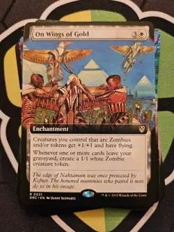 x1 On Wings of Gold - Extended Art R MTG Commander: Aetherdrift M/NM, English - Image 1