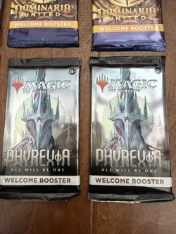 Magic the Gathering Welcome Booster Packs Lot of 8 Sealed Dominaria Phyrexia - Image 3