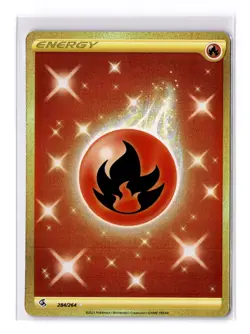 Fire Energy (Secret) - 284/264 SWSH Fusion Strike Secret Rare - NM - POKEMON TCG - Image 1