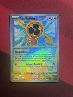 Fan Rotom 085/131 Poke Ball Reverse Holo Pokemon SV Prismatic Evolutions NM - 1 - Image 1