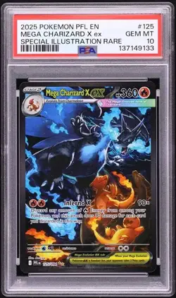 Pokemon Mega Charizard X ex Special Illustration Rare Holo EX PSA 10 - Image 1